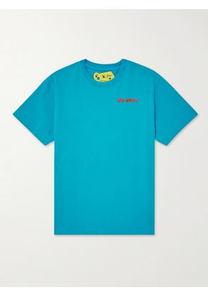 Off-White Kids - Balloons Logo-Print Cotton-Jersey T-Shirt - Men - Blue - Age 10