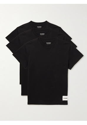 Jil Sander - Set of Three Organic Cotton-Jersey T-Shirts - Men - Black - XS