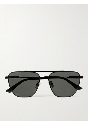 Bottega Veneta - Aviator-Style Metal Sunglasses - Men - Black
