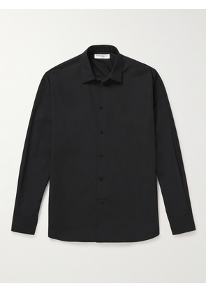 SAINT LAURENT - Slim-Fit Cotton Shirt - Men - Black - 37
