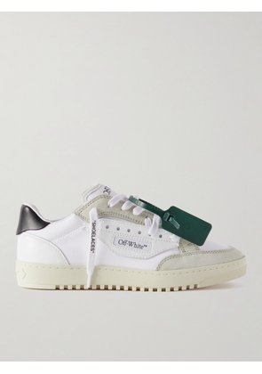 Off-White - 5.0 Canvas, Suede and Leather Sneakers - Men - White - EU 39