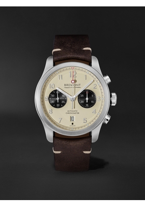 Bremont - ALT1-C Automatic Chronograph 43mm Stainless Steel and Leather Watch, Ref. No. ALT1-C2-CR-SS-R-S - Men - Neutrals