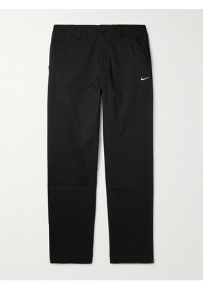 Nike - El Chino Straight-Leg Cotton-Blend Twill Trousers - Men - Black - UK/US 28