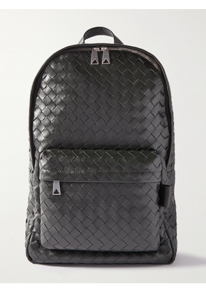 Bottega Veneta - Intrecciato Leather Backpack - Men - Black