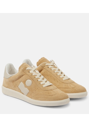 Isabel Marant Bryce leather-trimmed suede sneakers