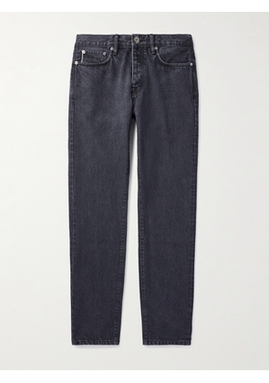Mr P. - Slim-Fit Organic Selvedge Jeans - Men - Black - 28