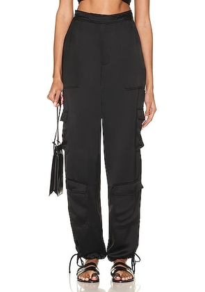 NICHOLAS Nori Utilitarian Drawcord Pant in Black - Black. Size 2 (also in 4, 6, 8).