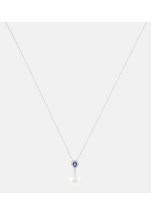 Bucherer Fine Jewellery Romance 18kt white gold necklace with sapphires and gemstones