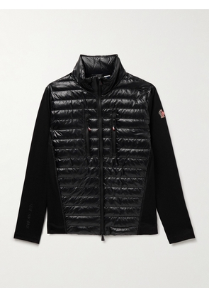 Moncler Grenoble - Panelled Jersey and Quilted Ripstop Down Jacket - Men - Black - S