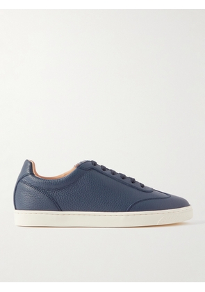Brunello Cucinelli - Full-Grain Leather Sneakers - Men - Blue - EU 40