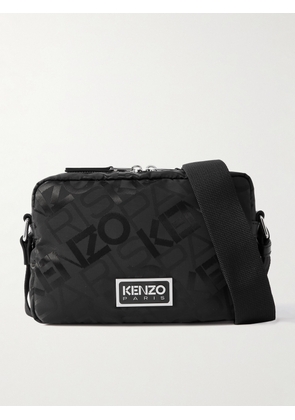 KENZO - Logo-Jacquard Shell Messenger Bag - Men - Black
