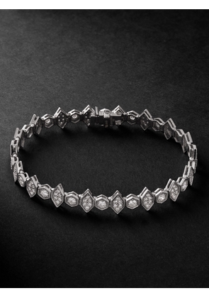 KOLOURS JEWELRY - White Gold Diamond Bracelet - Men - Silver - 18