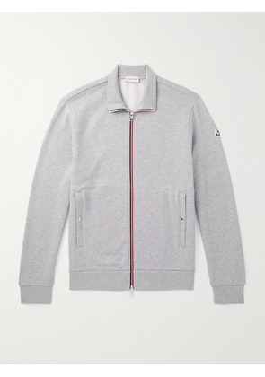Moncler - Logo-Appliquéd Cotton-Jersey Sweatshirt - Men - Gray - S