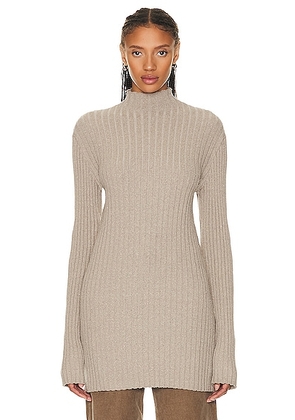 The Row Deidree Sweater in Taupe - Taupe. Size XL (also in L).