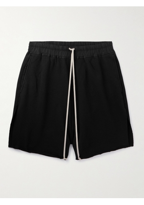 DRKSHDW By Rick Owens - Garment-Dyed Cotton-Jersey Drawstring Shorts - Men - Black - XS
