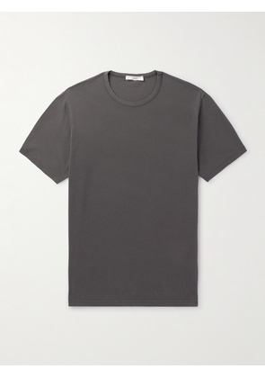 Mr P. - Garment-Dyed Organic Cotton-Jersey T-Shirt - Men - Brown - XS