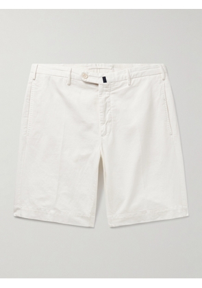 Incotex - Venezia 1951 Straight-Leg Cotton-Blend Bermuda Shorts - Men - White - IT 46