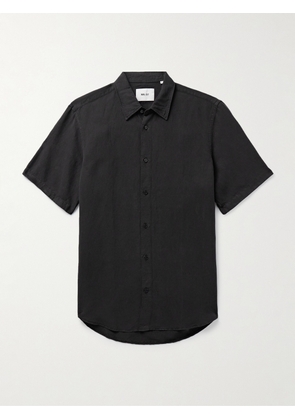 NN07 - Arne 5028 Linen and TENCEL™ Lyocell-Blend Shirt - Men - Black - S