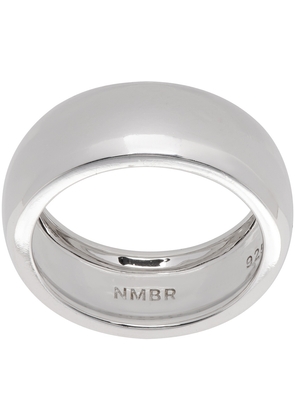 Numbering Silver Medium Volume Band Ring