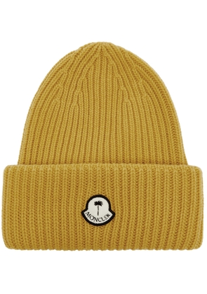 Moncler Genius 8 Moncler Palm Angels Ribbed Wool Beanie - Yellow