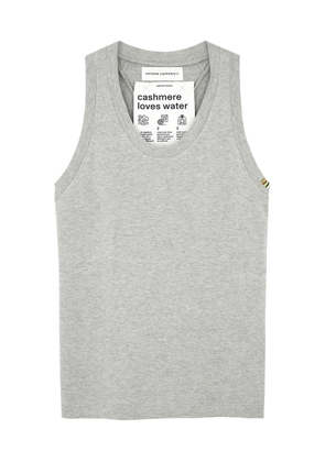 Extreme Cashmere N°270 Cotton and Cashmere-blend Tank top - Grey - One Size