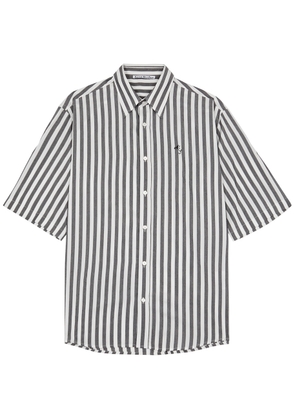 Acne Studios Sandrok Striped Jersey Shirt - Black - 46 (IT46 / S)