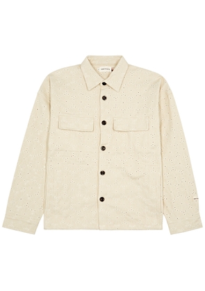 Honor The Gift Legacy Eyelet-embroidered Cotton Overshirt - Cream - L