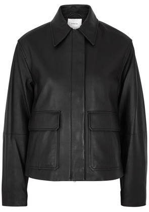 Vince Leather Jacket - Black - M (UK12 / M)