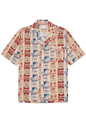 Rhude Voyage De Rhude Printed Silk Shirt - Multicoloured 1 - L