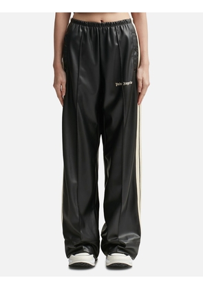Leather Effect Loose Track Pants