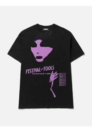 OVERSIZED T-SHIRT FESTIVAL FOOLS PRINT ON FRONT