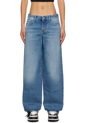 Off-White Blue Extra Baggy Jeans