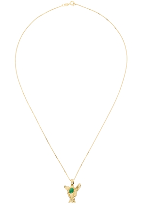 VEERT Gold Deer Pendant Chain Necklace