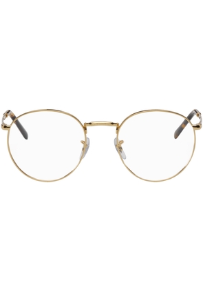 Ray-Ban Gold Round Glasses