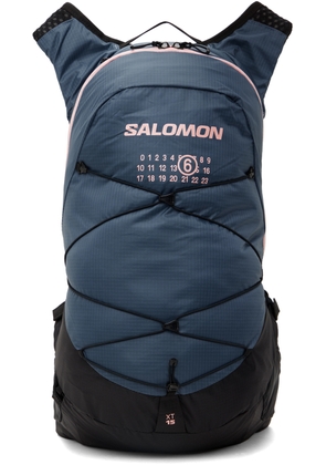 MM6 Maison Margiela Blue & Black Salomon Edition XT 15 Backpack, 20 L