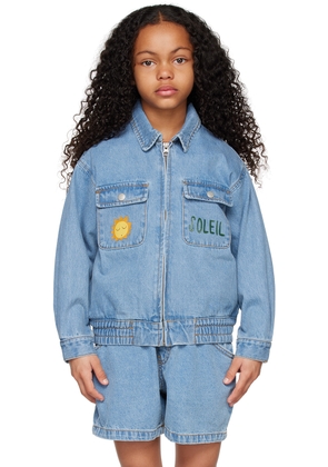 Jellymallow SSENSE Exclusive Kids Blue Tournesol Denim Jacket