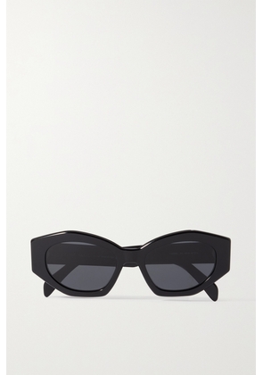 CELINE Eyewear - Triomphe Cat-eye Acetate Sunglasses - Black - One size