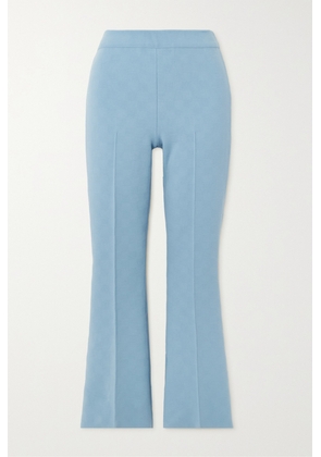 HIGH SPORT - Kick Stretch-cotton Flared Pants - Blue - x small,small,medium,large,x large