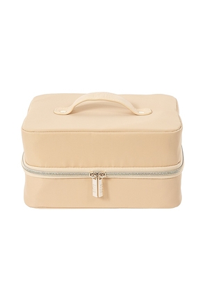 BEIS The Hanging Cosmetic Case in Beige.