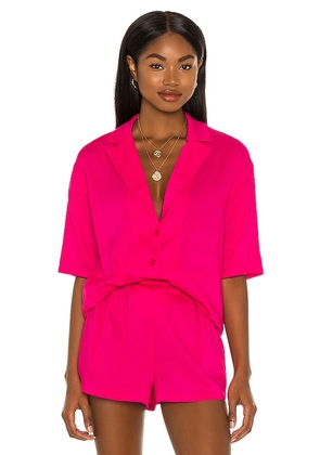 House of Harlow 1960 x REVOLVE Bari Shirt in Pink. Size S, XS, XXS.