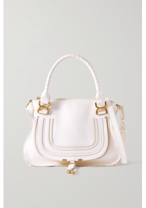 Chloé - + Net Sustain Marcie Textured-leather Shoulder Bag - White - One size