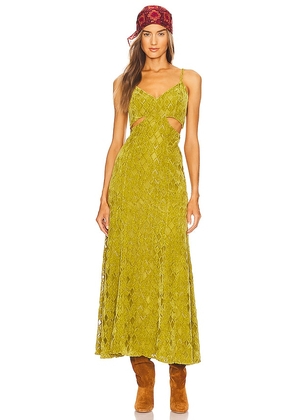 House of Harlow 1960 x REVOLVE Francia Maxi Dress in Green. Size S, XS.