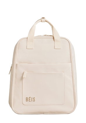 BEIS The Expandable Backpack in Beige.