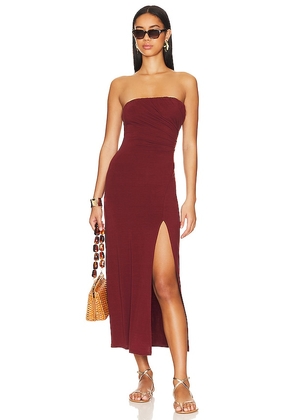 Free People Hayley Midi in Burgundy. Size S, XL.