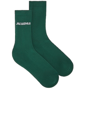 JACQUEMUS Les Chaussettes Jacquemus in Dark Green - Green. Size 39-41 (also in ).