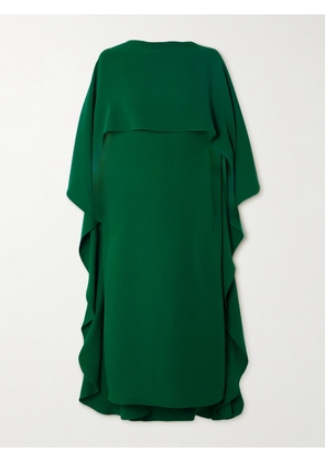Valentino Garavani - Cape-effect Silk-crepe Midi Dress - Green - IT36,IT38,IT40,IT42,IT44,IT48,IT50