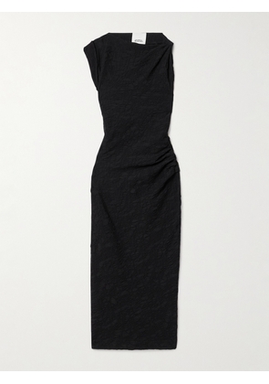 Isabel Marant - Franzy Ruched Cotton-blend Jacquard-knit Maxi Dress - Black - FR34,FR36,FR38,FR40,FR42,FR44