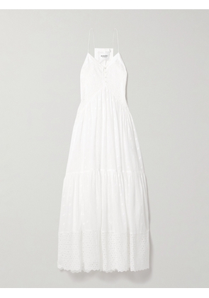 Marant Étoile - Sabba Broderie Anglaise Cotton-voile Maxi Dress - White - FR34,FR36,FR38,FR40,FR42,FR44