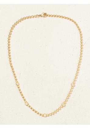 Gemella - Double Bubble 18-karat Gold Diamond Necklace - One size