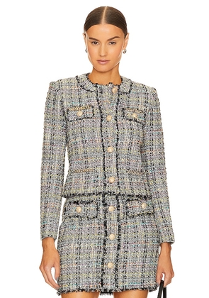 Generation Love Kristen Tweed Jacket in Grey. Size XL.